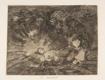 Placa 80 de Os Desastres da Guerra Los Desastres de la Guerra: Wil ..., 1810-20, publicada em 1863. de Francisco de Goya
