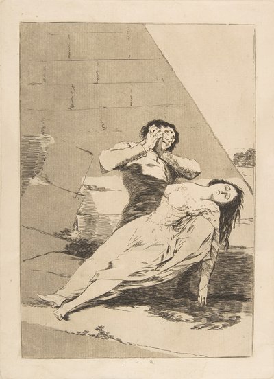 Ilustração 9 de Los Caprichos: Tantalus Tantalo., 1799. de Francisco de Goya