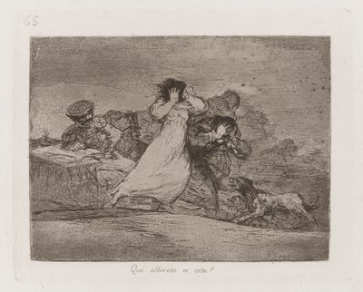 Este? motim é isso? (What Is This Hubbub?), Placa 65 de The Disasters of War de Francisco de Goya