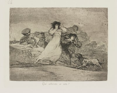 Qu? alboroto es este? (O que é este Hubbub?), pl. 65 da série Los desastres de la guerra (Os Desastres da Guerra) de Francisco de Goya