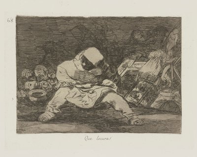 Que loucura! (Que loucura!), pl. 68 da série Os Desastres da Guerra de Francisco de Goya