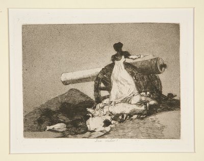 Que valor! (What Courage!), pl. 7 de Los desastres de la guerra (Os Desastres da Guerra) de Francisco de Goya