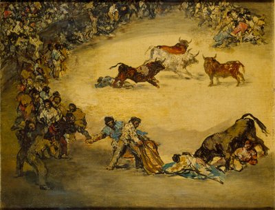 Cena numa tourada: Diversion de Espana, c1766-1828 de Francisco de Goya