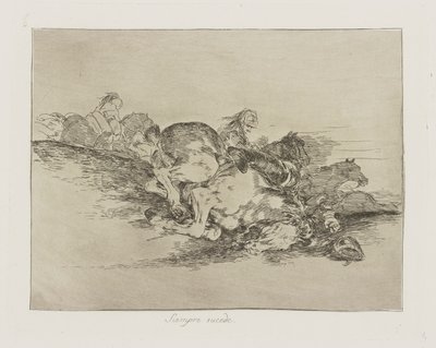 A Siempre sucede. (Acontece sempre.), pl. 8 da série Los desastres de la guerra (Os Desastres da Guerra) de Francisco de Goya