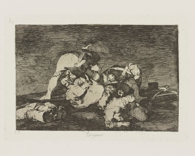 De jeito nenhum. (Nem [Faça isso] também.), pl. 10 da série Os Desastres da Guerra de Francisco de Goya