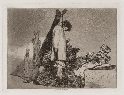 Tampoco (Também não [neste caso]), Placa 36 de Los desastres de la guerra (The Disasters of War) de Francisco de Goya