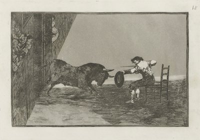 Temeridad de Martincho en la plaza de Zaragoza (A Ousadia de Martincho no Anel de Saragoça), Placa 18 de La tauromaquia de Francisco de Goya