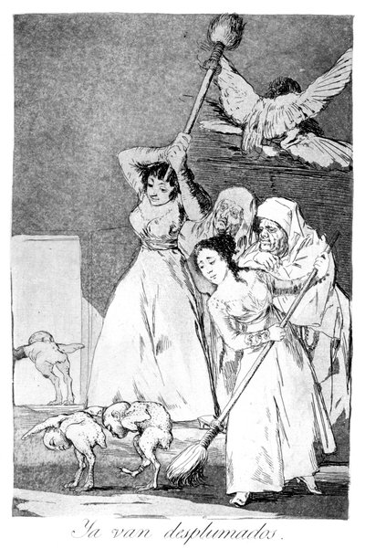 Lá vão eles, arrancados, 1799 de Francisco de Goya