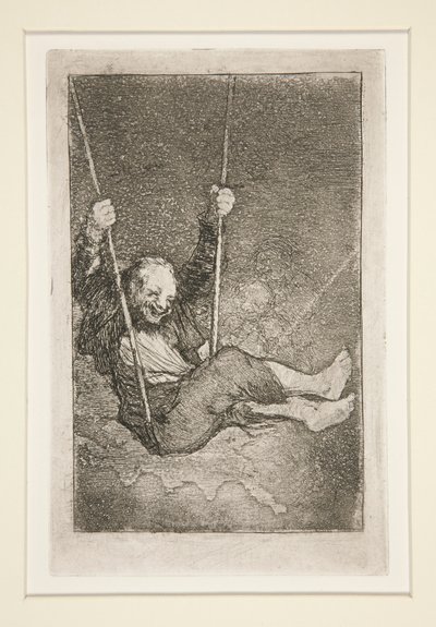 Viejo columpi?ndose (Velho num baloiço) de Francisco de Goya