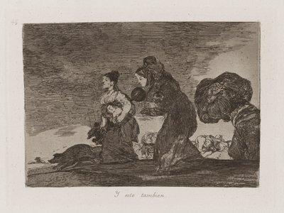 E Isso Também, Placa 45 de Os Desastres da Guerra de Francisco de Goya