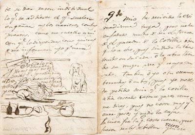 Carta para Martín Zapater de Francisco de Goya