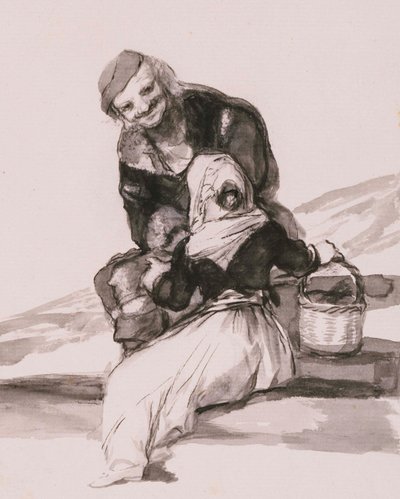 Cuidado com o conselho (cortado) de Francisco de Goya