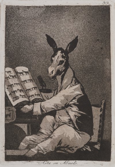 E assim era seu avô (Asta su abuelo) de Francisco de Goya