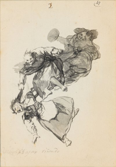 Rinendo para baixo de Francisco de Goya