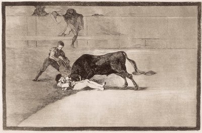 Tourada: a infeliz morte de Pepe Hillo de Francisco de Goya