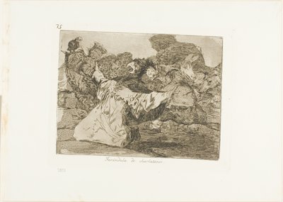 Espetáculo do Charlatão, placa 75 de Os Desastres da Guerra de Francisco Jose de Goya y Lucientes