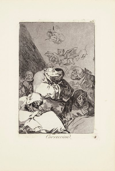 Placa de correção 46 de: Los Caprichos de Francisco Jose de Goya y Lucientes
