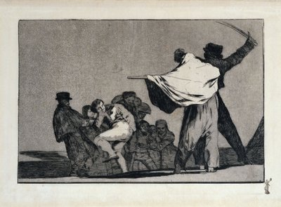 Um disparate bem conhecido, também: Provérbio adicional: Que guerreiro! de Francisco Jose de Goya y Lucientes