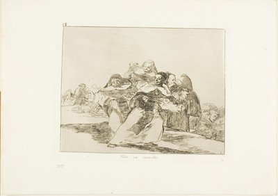 Tudo está às avessas, placa 42 de The Disasters of War de Francisco Jose de Goya y Lucientes