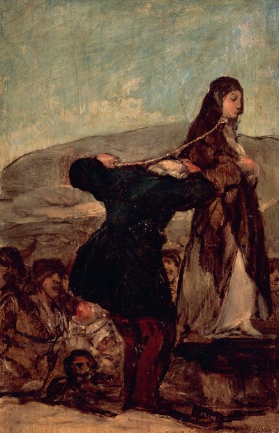 Execução de uma bruxa de Francisco Jose de Goya y Lucientes