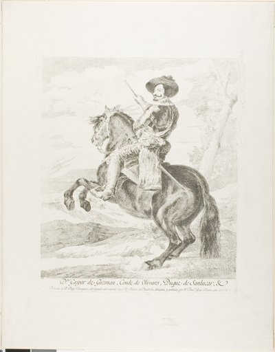 Gaspar de Guzman, Conde Duque of Olivares de Francisco Jose de Goya y Lucientes