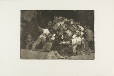 General Folly, prato nove de Os Provérbios de Francisco Jose de Goya y Lucientes