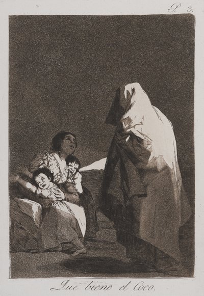 Aí vem o bicho-papão de Francisco de Goya