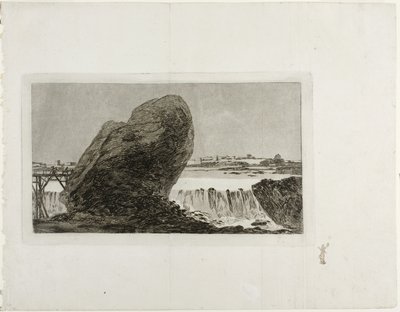 Paisagem com Cachoeira, antes de 1810 de Francisco de Goya