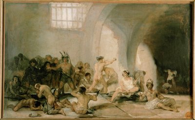 Manicómio (pintura sobre tela) de Francisco Jose de Goya y Lucientes