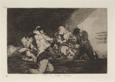 Não se pode olhar de Francisco Jose de Goya y Lucientes