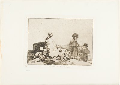 Talvez sejam de outra raça, placa 61 de The Disasters of War de Francisco Jose de Goya y Lucientes