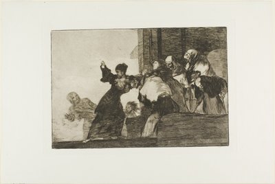 Pobre Folly, prato onze de Los Proverbios de Francisco Jose de Goya y Lucientes