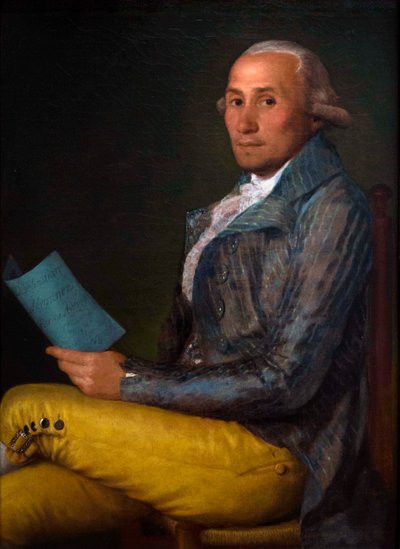 "Retrato de Sebastian Martinez y Perez (1747-1800)" Pintura de Francisco de Goya y Lucientes (1746-1828) Pintura de Francisco de Goya y Lucientes (1746-1828) 1792 Óleo sobre tela Dim. 93 x 68 cm Metropolitan Museum of Art, Nova Iorque de Francisco Jose de Goya y Lucientes