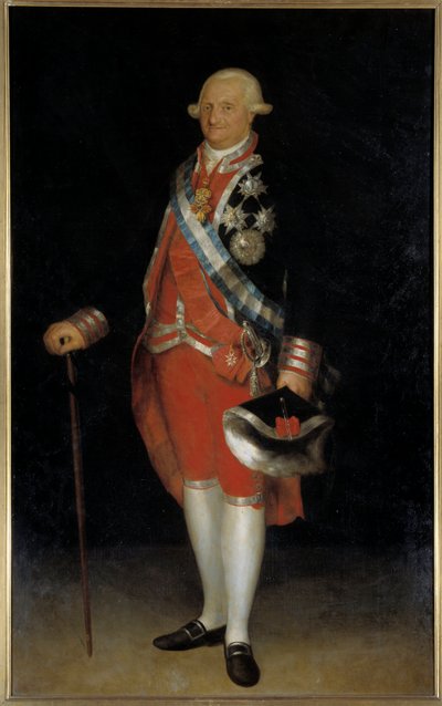 Retrato de Carlos IV, Rei da Espanha (óleo sobre tela) de Francisco de Goya