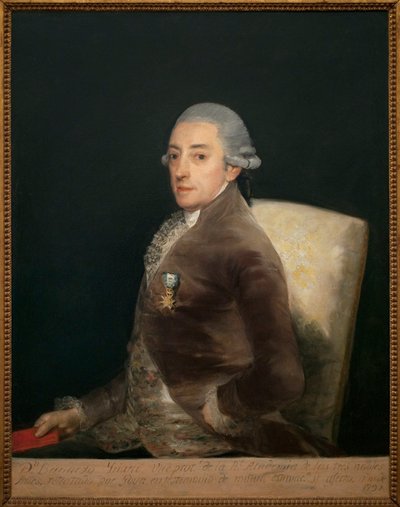 Retrato de Dom Bernardo de Iriarte (1735-1814). Pintura de Francisco de Goya (1746-1828), óleo sobre tela de Francisco de Goya