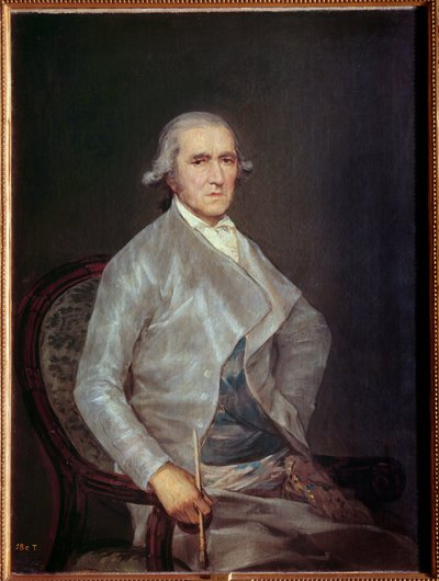 Retrato de Francisco Bayeu. Francisco Bayeu (1734-1795), pintor e irmão de casa do artista. Pintura de Francisco de Goya (1746-1795) 1795 Madrid, Museu do Prado de Francisco de Goya