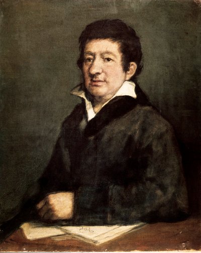 Retrato de Leandro Fernandez de Moratin (1760-1828), poeta e dramaturgo espanhol. Pintura de Francisco de GOYA Y LUCIENTES (1746-1828) de Francisco de Goya