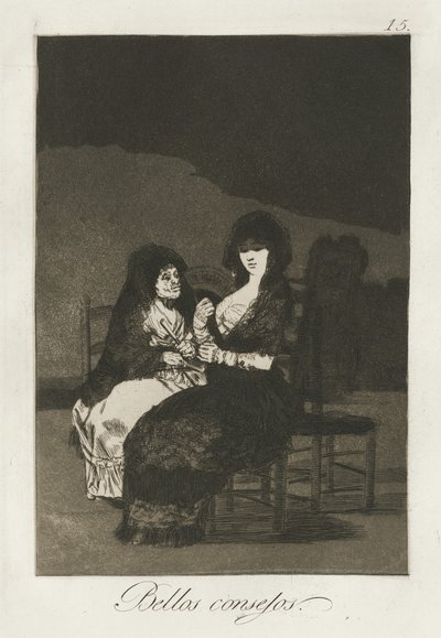 Ensinamentos Bonitos, 1868 de Francisco de Goya