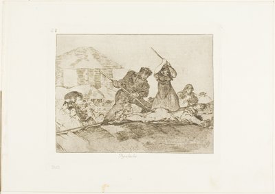 Rabble, placa 28 de The Disasters of War de Francisco Jose de Goya y Lucientes