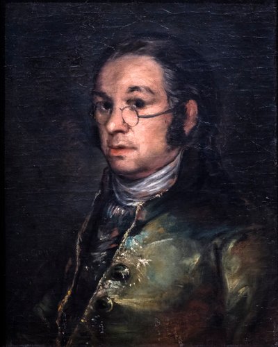 Autorretrato com óculos, cerca de 1800 (óleo sobre tela) de Francisco Jose de Goya y Lucientes