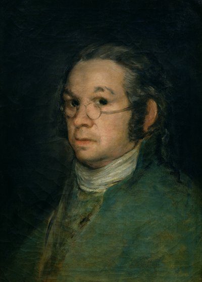 Auto-retrato com óculos, c.1800 (óleo sobre tela) de Francisco de Goya