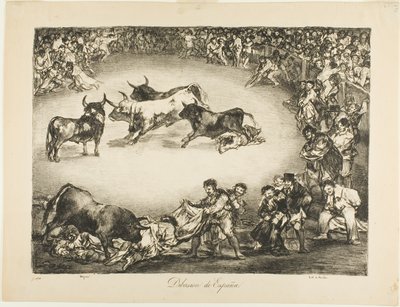 Entretenimento espanhol, de The Bulls of Bordeaux de Francisco Jose de Goya y Lucientes
