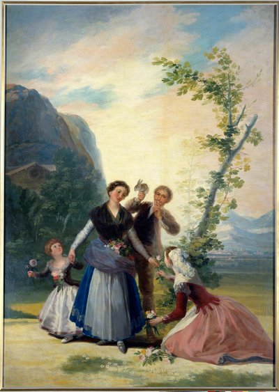 Pintura de Primavera de Francisco de Goya (1746-1828) Século XIX. Dim. 2,77 X 1,92 m. Madrid. Museu do Prado de Francisco de Goya