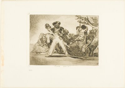 Isso é duro!, placa 31 de Os Desastres da Guerra de Francisco Jose de Goya y Lucientes