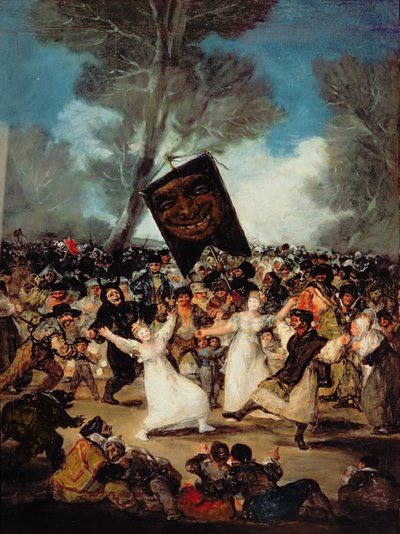 O Enterro da Sardinha (Festival de Corpus Christi na Quarta-feira de Cinzas) c.1812-19 (óleo sobre tela) de Francisco de Goya