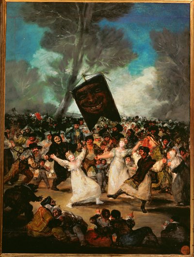 O Enterro da Sardinha (pintura sobre madeira) de Francisco Jose de Goya y Lucientes