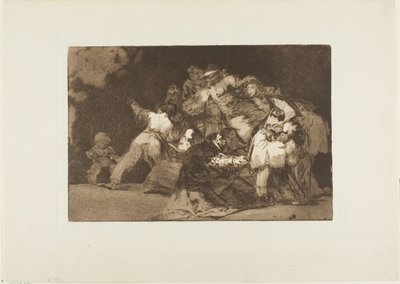 As Garras de um Gato e o Vestido de um Devoto - semelhante ao Vício é muitas vezes vestido com o hábito da Virtude, prato nove de Los Proverbios de Francisco Jose de Goya y Lucientes