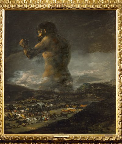 O Colosso ... (pintura sobre tela) de Francisco Jose de Goya y Lucientes