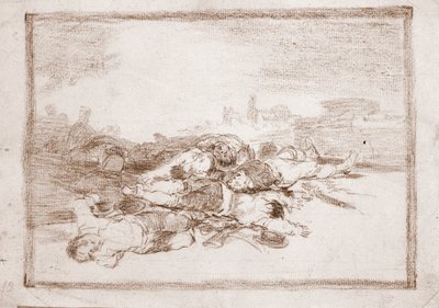 Os Desastres da Guerra : E muito mais (desenho preparatório de Francisco de Goya