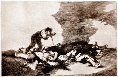 Os Desastres da Guerra: Para eso habeis nacido (é por isso que nasceu) de Francisco Jose de Goya y Lucientes